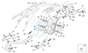 RXV 450-550 Street Legal drawing Exhaust unit