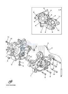 YZ125 (B0V6) drawing CRANKCASE