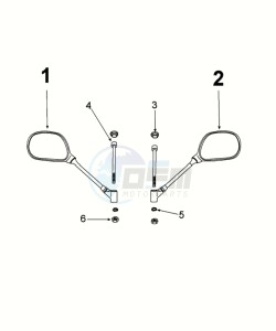 KISBEE 50 A SLN drawing MIRRORS