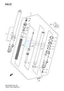 GSF1250 (E2) Bandit drawing FRONT DAMPER