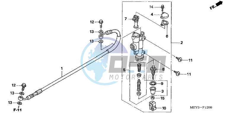 RR. BRAKE MASTER CYLINDER