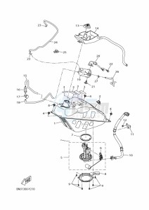 YP125R-DA XMAX 125 TECH MAX (BMJ3) drawing FUEL TANK