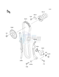 BN 125 A [ELIMINATOR 125] (A6F-A9F) A9F drawing CAMSHAFT-- S- -_TENSIONER