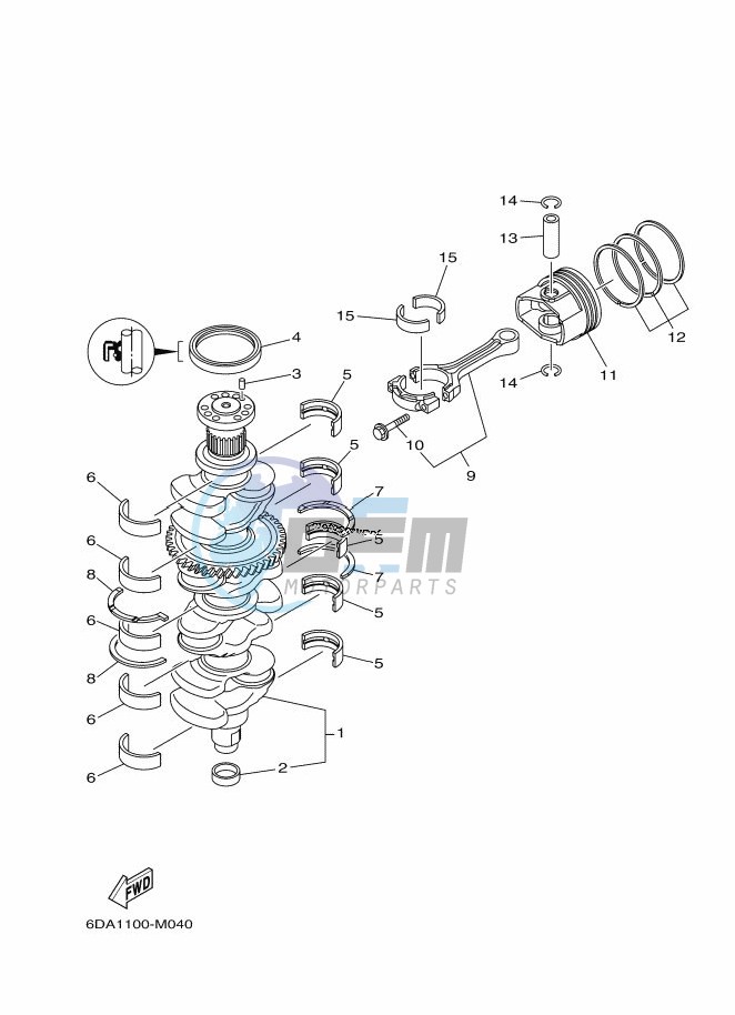 CRANKSHAFT--PISTON