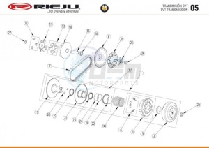 HOBBY-BYE-BIKE-25-KM-H-EURO4-HOLLAND-BLACK 50 drawing TRANSMISSION