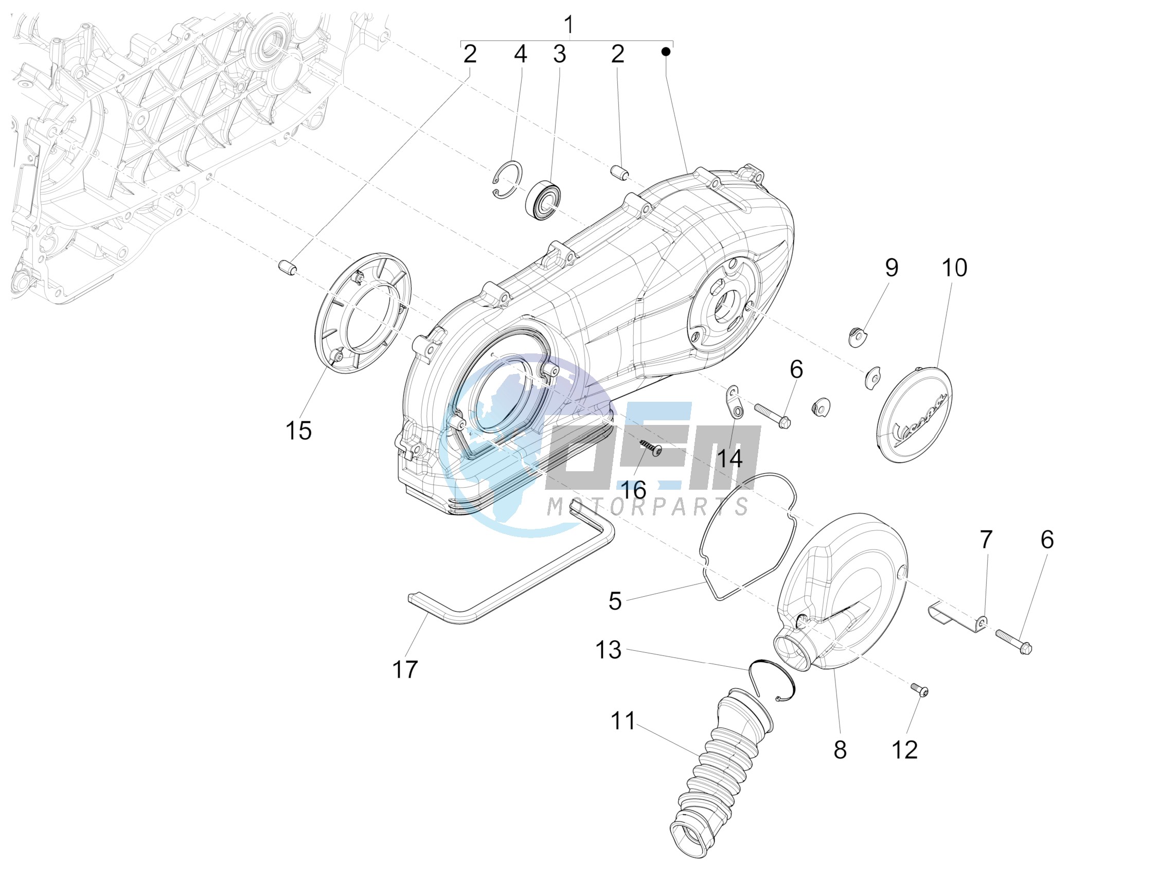 Crankcase cover - Crankcase cooling