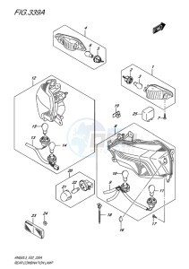 AN650 drawing REAR COMBINATION LAMP