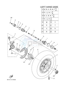 YFM700FWAD YFM70GPLG GRIZZLY 700 EPS (B317) drawing FRONT WHEEL