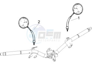 Liberty 200 4t Sport e3 drawing Mirrors