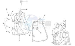 Leonardo 250 st (eng. Yamaha) drawing Flywheel side cover