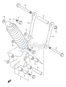 VL1500 (E2) drawing REAR CUSHION LEVER