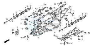 TRX420TM FOURTRAX drawing FRAME BODY