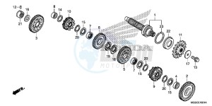 NC700DD INTEGRA E drawing TRANSMISSION (COUNTERSHAFT)