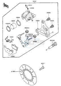 ZG 1200 A [VOYAGER XII] (A1) [VOYAGER XII] drawing REAR BRAKE