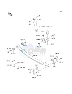 KAF 620 B [MULE 2520 TURF] (B1-B5) [MULE 2520 TURF] drawing REAR SUSPENSION