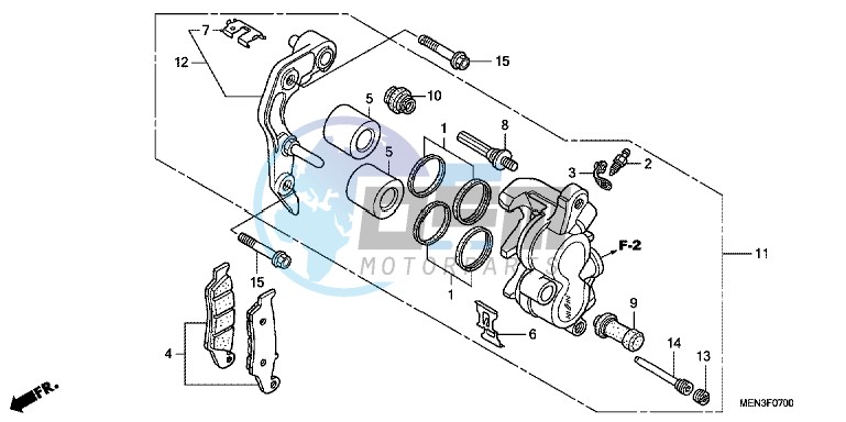 FRONT BRAKE CALIPER