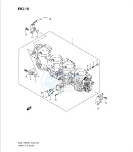 GSX1300R drawing THROTTLE BODY (GSX1300RUFL1 E19)