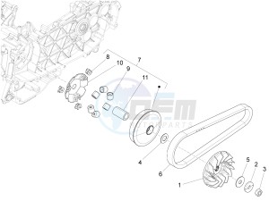 150 4T 3V ie Primavera (APAC) drawing Driving pulley