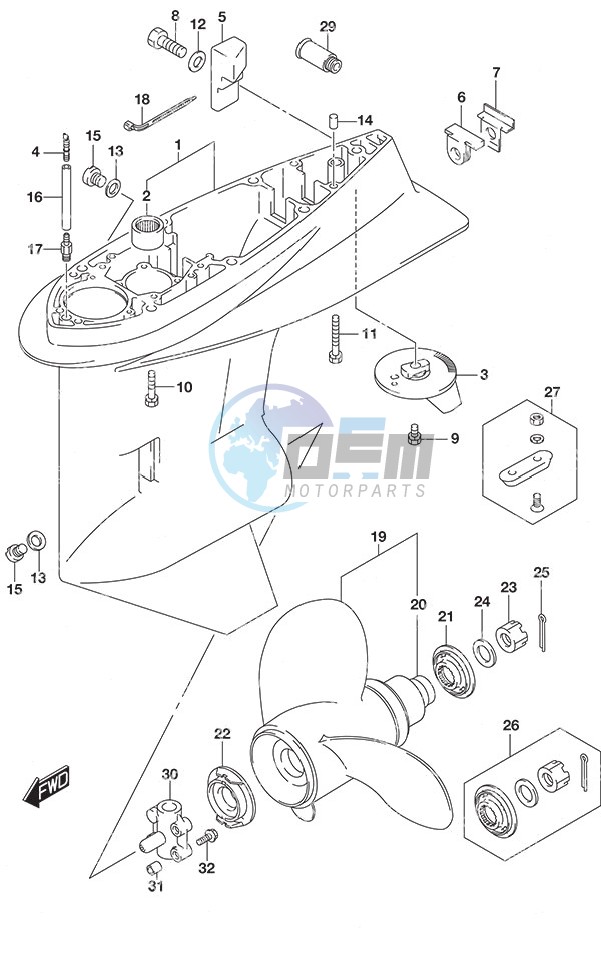 Gear Case High Thrust