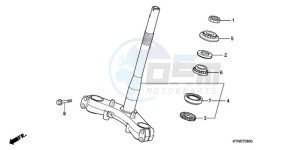 SH300AR9 F / ABS CMF SPC drawing STEERING STEM