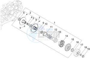 GTV 300 4T 4V ie (USA) USA drawing Driven pulley