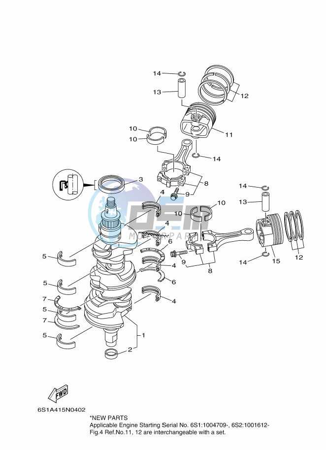 CRANKSHAFT--PISTON