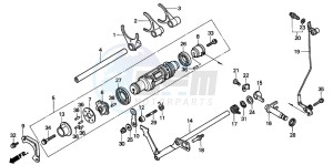 GL1500SE GOLDWING SE drawing SHIFT DRUM/SHIFT FORK