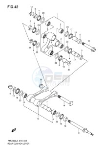 RM-Z450 EU drawing REAR CUSHION LEVER