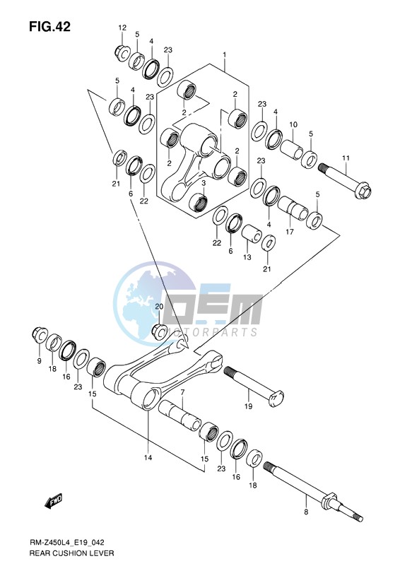 REAR CUSHION LEVER