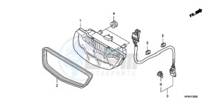 TRX420FEA Europe Direct - (ED / 2ED 4WD) drawing TAILLIGHT