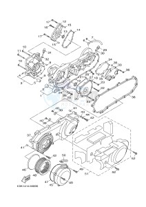 XC125R MAJESTY S (2PE1) drawing CRANKCASE