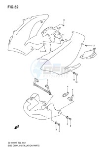 DL 1000 V-STROM EU-UK drawing SIDE COWL INSTALLATION PARTS