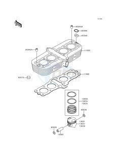 ZR 750 C [ZEPHYR 750] (C1-C3) [ZEPHYR 750] drawing CYLINDER_PISTON