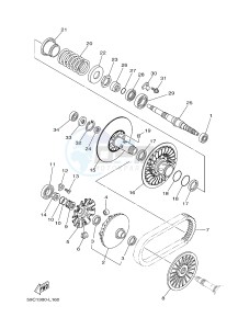 XP500 TMAX T-MAX 530 (2PWL) drawing CLUTCH 2