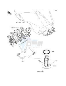 ZX 600 R [NINJA ZX-6R MONSTER ENERGY] (R9FA) R9FA drawing FUEL PUMP