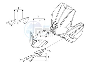 Runner 50 SP 2012 in fiche drawing Front headlamps - Turn signal lamps