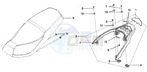 VS 125 drawing BUDDY SEAT - HELMET BOX - CARRIER