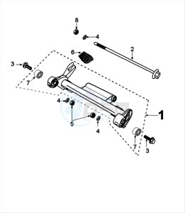 CITYSTAR 125 AC drawing ENGINEMOUNT