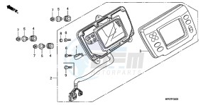 TRX500FEB drawing METER