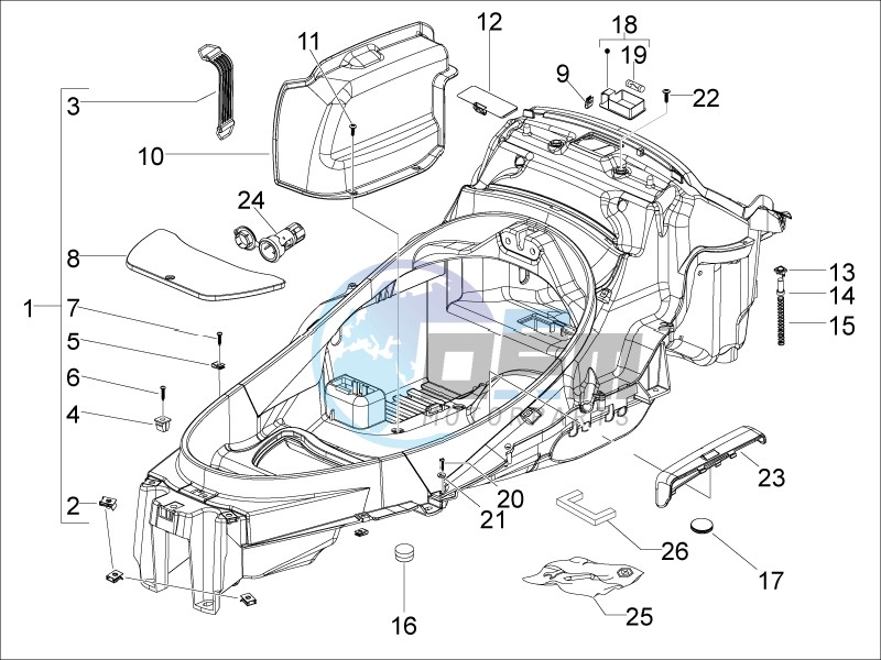 Helmet box - Undersaddle