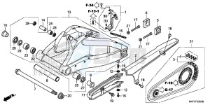 CBR1000S2 2ED - (2ED) drawing SWINGARM