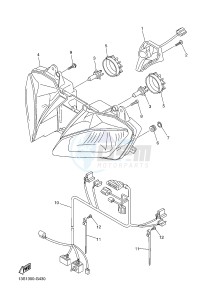 YZF-R6 600 R6 (2CXH) drawing HEADLIGHT