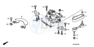 CBR600RRA France - (F / CMF 2F) drawing STEERING DAMPER