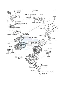 VN1600_CLASSIC VN1600-A3H GB XX (EU ME A(FRICA) drawing Cylinder Head Cover