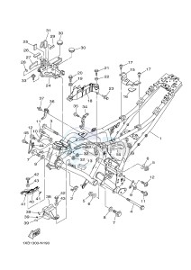 MT07A MT-07 ABS 700 (1XB3) drawing FRAME