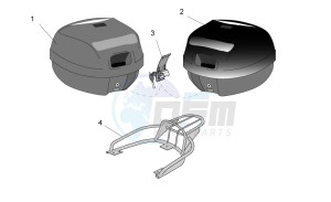 Mojito 125-150 drawing Acc. - Top/cases side cases