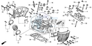 NV750C2 drawing CYLINDER HEAD (REAR)