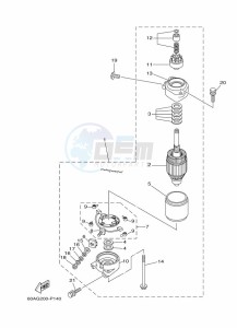 F50DET drawing STARTER-MOTOR