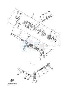 YFM700FWAD YFM7NGPXK (B4FM) drawing SHIFT CAM & FORK