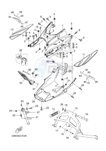 YP250R X-MAX 250 (2DL5 2DL5 2DL5 2DL5) drawing STAND & FOOTREST